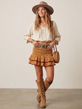 LOST + WANDER - NWT French Riviera Mini Skirt